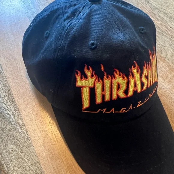 Thrasher Black Hat with Red and Yellow Logo Trad - Picture 4 of 8